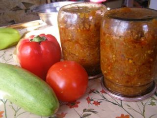 Zucchini caviar without vinegar for the winter