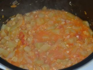 Zucchini caviar in a slow cooker