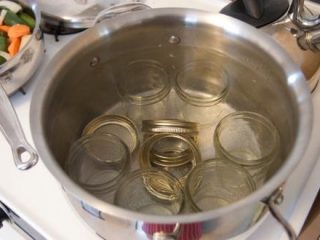 Sterilization in a saucepan with water