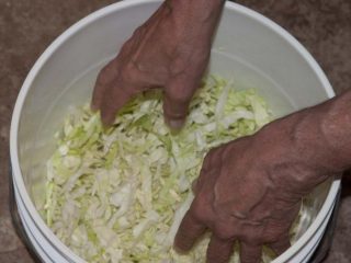 Cum să sare varza pentru iarnă într-o găleată