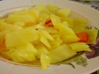 Instantná kapusta marinovaná s kurkumou