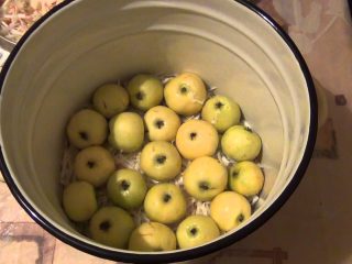 Recept na namočené jablká na zimu vo vedre