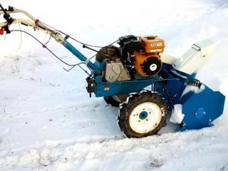 Rotary snow blower for walk-behind tractor SM-600N