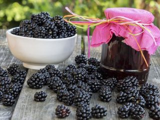 Mermelada de moras, confitura y confitura de moras