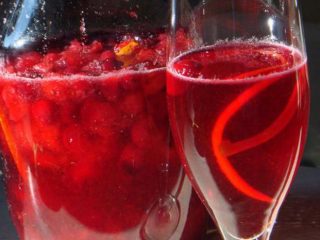 licor de arándano rojo