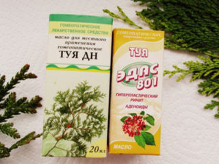 Thuja olej na adenoidy pre deti: recenzie, pokyny, liečba
