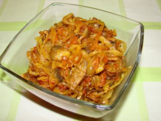 Kapusta s hríbmi: recepty