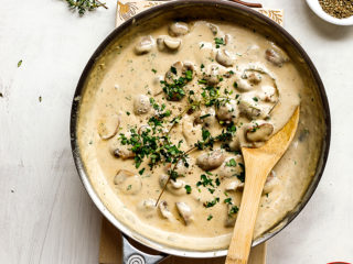 Oyster mushroom mushroom sauce with cream: recipes with photos